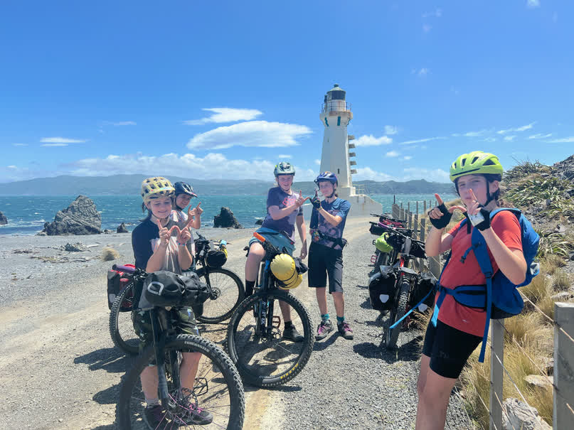 WORD teen riders on their bikepacking trip